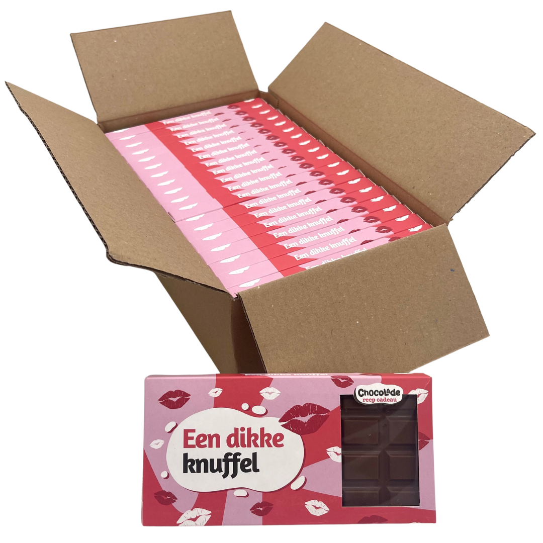 Chocoladereep "Een Dikke Knuffel" (110 gram)