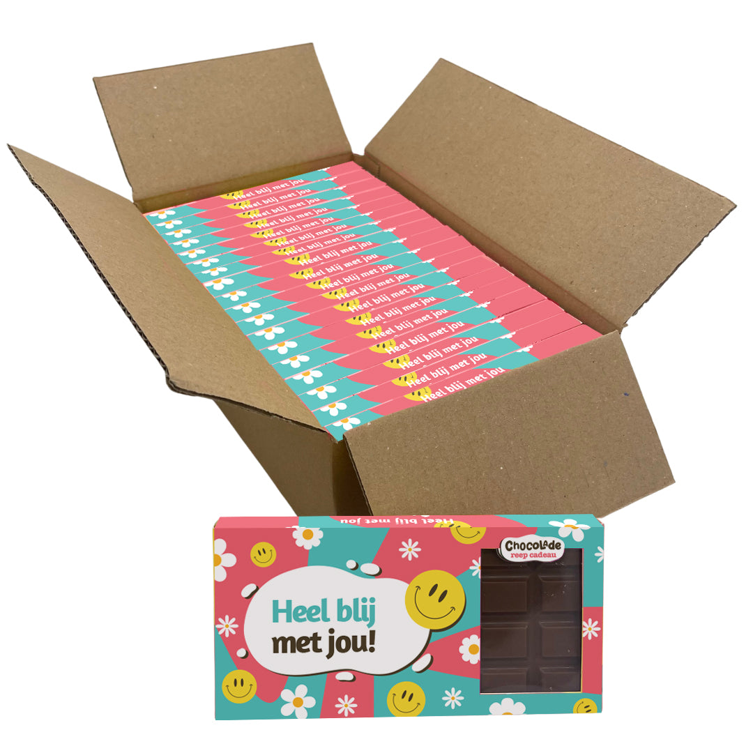 Chocoladereep "Heel Blij Met Jou!" (110 gram)