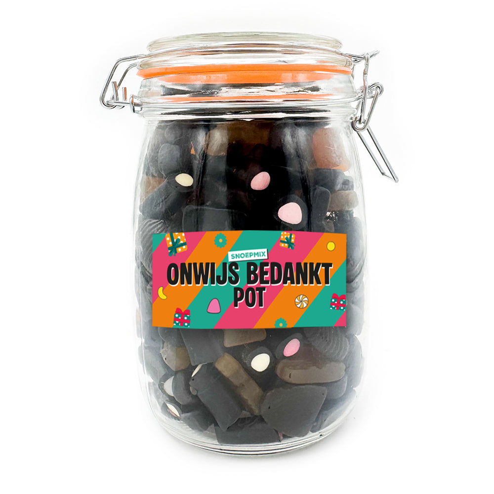 Snoeppot personaliseren (1000 ml)