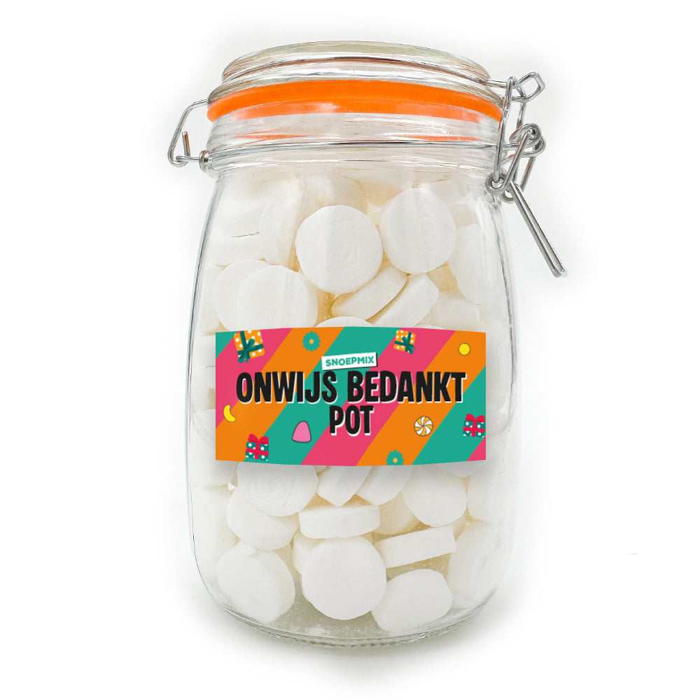 Snoeppot personaliseren (1000 ml)