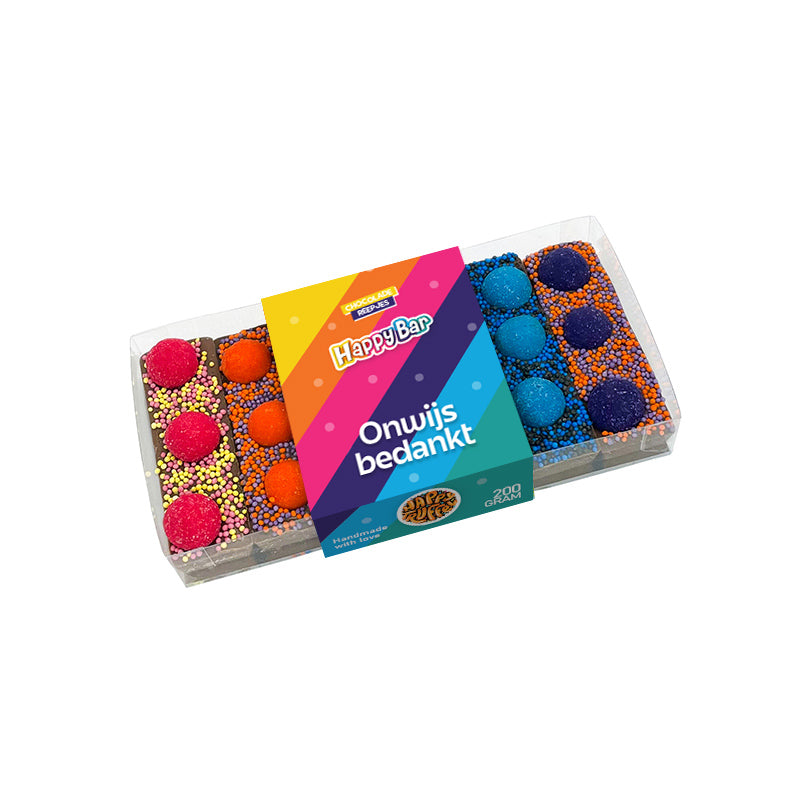 Chocoladereep - HappyBar Proeverij (200 gram)