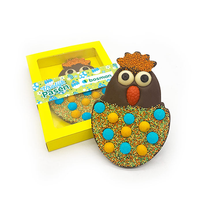Chocoladetablet HappyChick personaliseren (190 gram)
