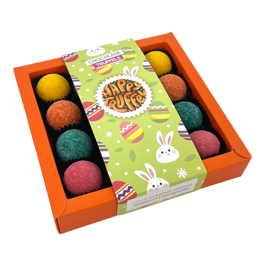 Chocoladetruffels - Paaseditie (16 truffels) 250 gram