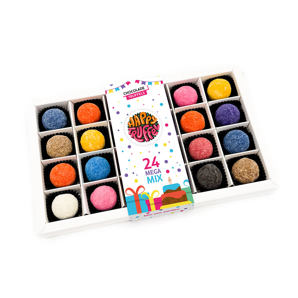 Chocoladetruffels - Mega Mix (24 truffels) 336 gram