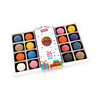 Chocoladetruffels - Mega Mix (24 truffels) 336 gram