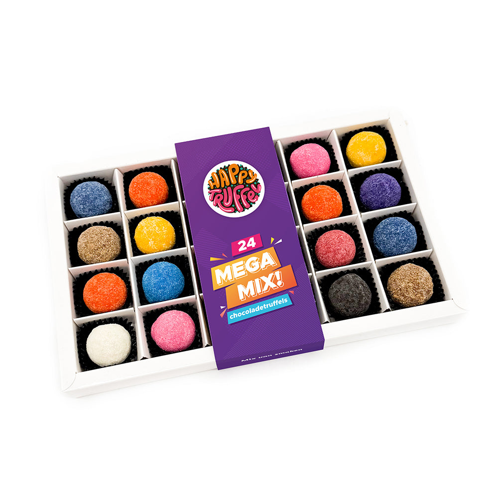Chocoladetruffels - Mega Mix (24 truffels) 336 gram