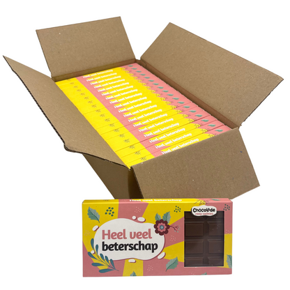 Chocoladereep "Heel Veel Beterschap" (110 gram)