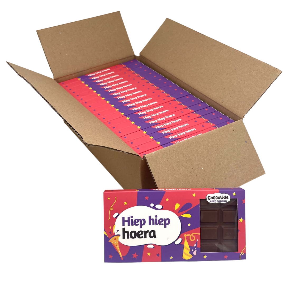 Chocoladereep "Hiep Hiep Hoera" (110 gram)