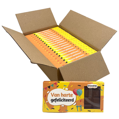 Chocoladereep "Van Harte Gefeliciteerd" (110 gram)