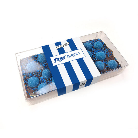 Chocoladereep met topping in doosje personaliseren (190 gram)