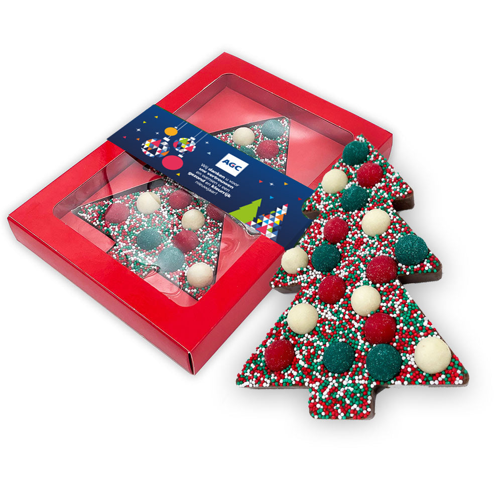 Chocoladetablet Kerstboom personaliseren (190 gram)