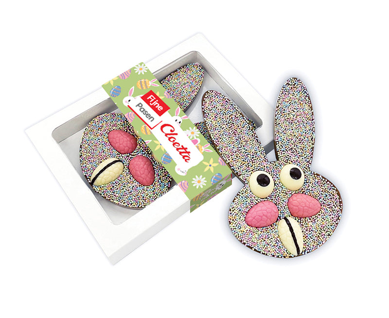 Chocoladetablet Paashaas personaliseren (190 gram)