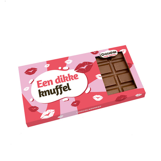 Chocoladereep "Een Dikke Knuffel" (110 gram)