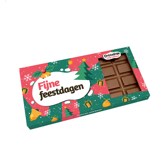 Chocoladereep "Fijne Feestdagen" (110 gram)