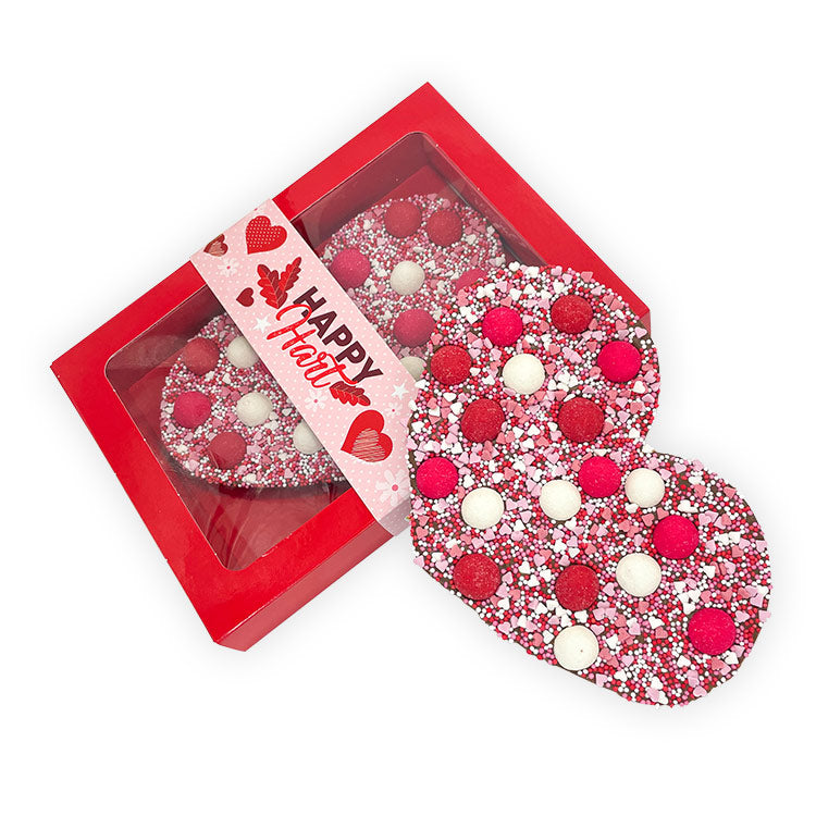 Chocoladetablet HappyHart Giftbox "You make my heart smile" (190 gram)