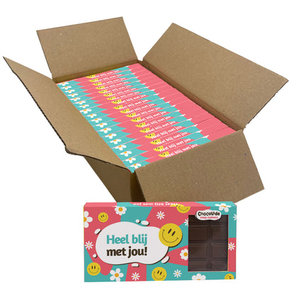 Chocoladereep "Heel Blij Met Jou!" (110 gram)