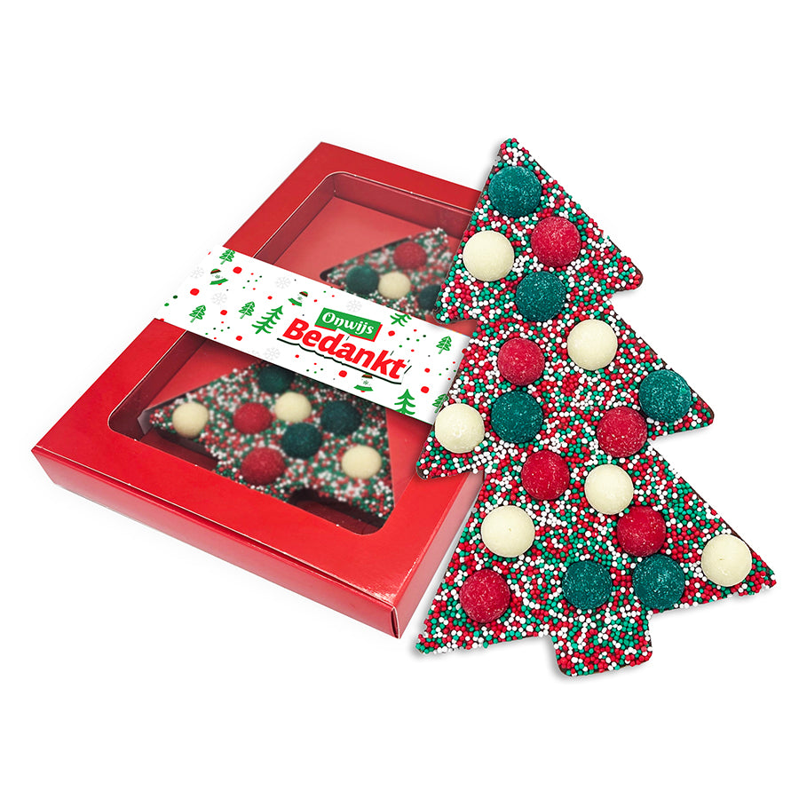 Chocoladetablet Kerstboom personaliseren (190 gram)