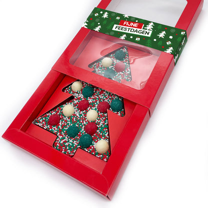 Chocolade Happy Kerstboom (190 gram) [Enkele sleeve]