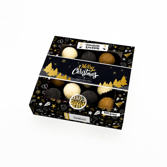 Chocoladetruffels - Merry Christmas special (12 truffels) 200 gram