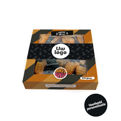 Snoeppakket “Een dropje voor jou” dropmix (210 gram) personaliseren