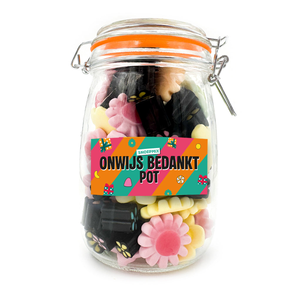 Snoeppot personaliseren (1000 ml)