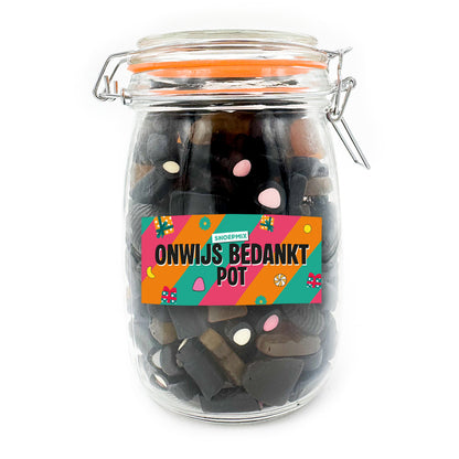 Snoeppot personaliseren (1000 ml)