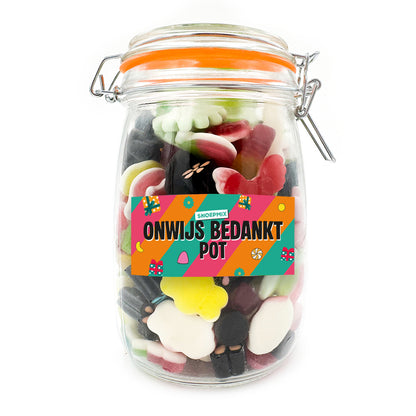 Snoeppot personaliseren (1000 ml)