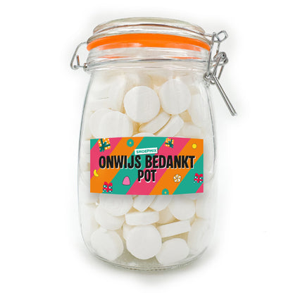 Snoeppot personaliseren (1000 ml)