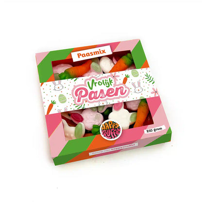 Paasmix snoep “Vrolijk Pasen” (210 gram) personaliseren