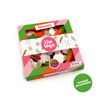 Paasmix snoep “Vrolijk Pasen” (210 gram) personaliseren