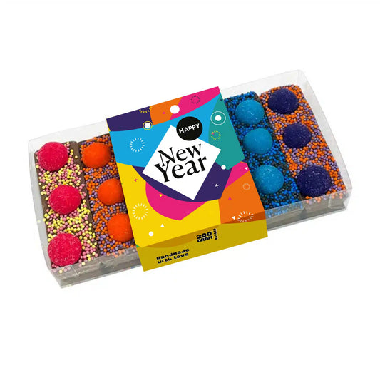 Chocoladereep - HappyBar Proeverij "Happy New Year” (200 gram)