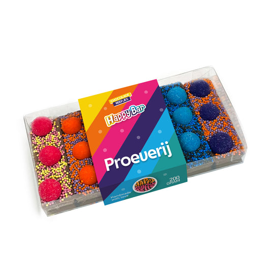 Chocoladereep - HappyBar Proeverij (200 gram)