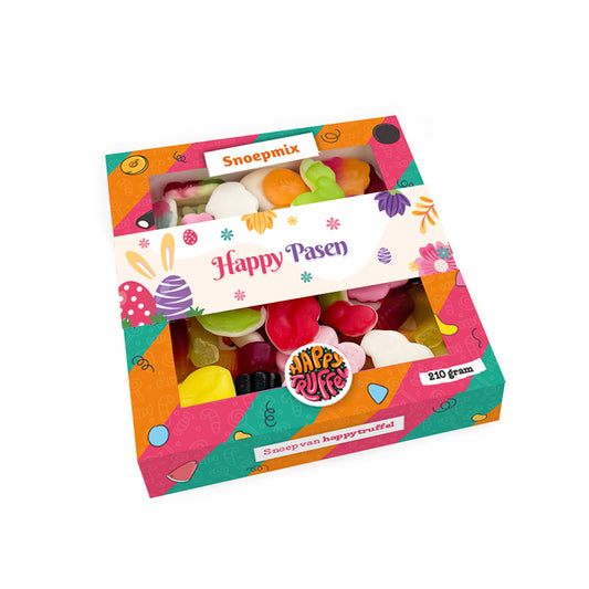 Snoeppakket “Happy Pasen” mix snoep (210 gram)