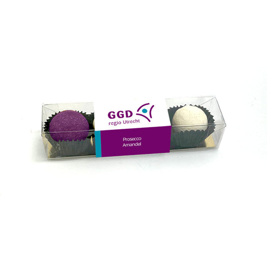 Chocoladetruffels 4 truffels personaliseren (60 gram)